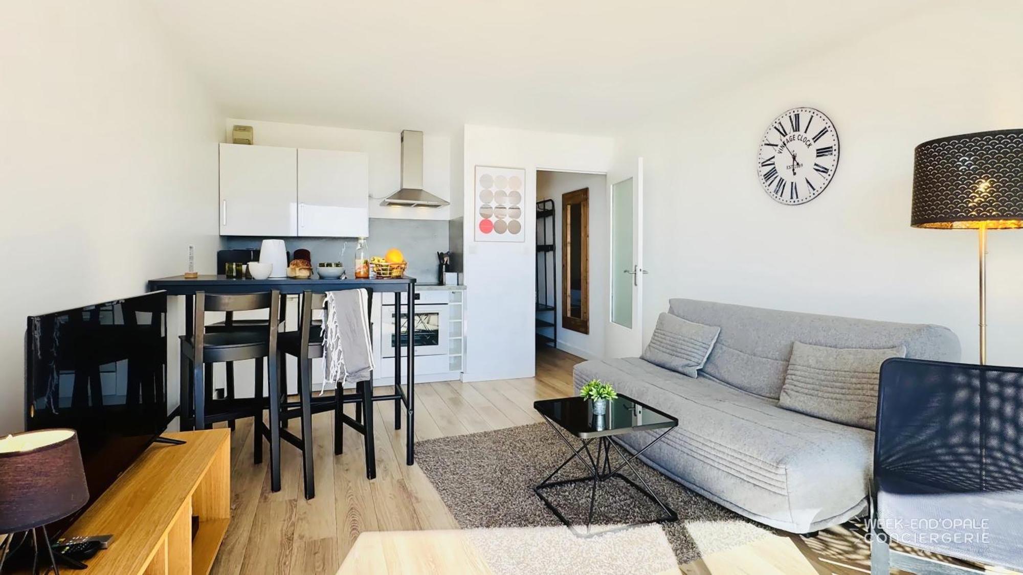 Appartement Vue Mer Au Pied De La Plage De Merlimont-Plage Ngoại thất bức ảnh